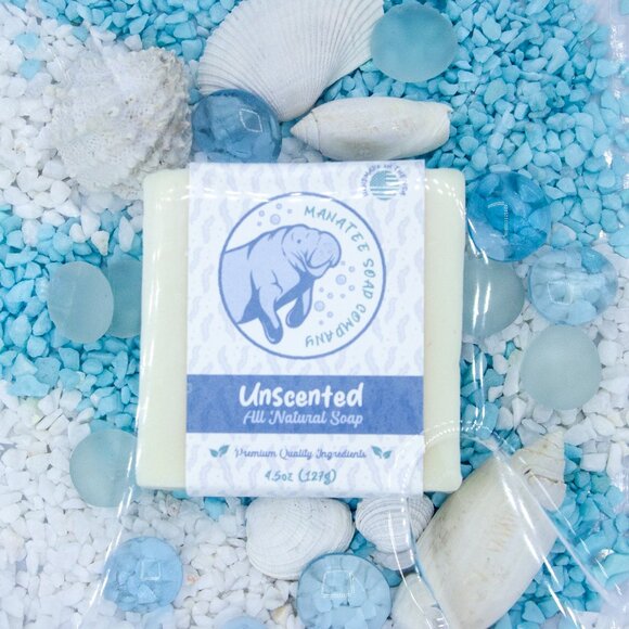 Manatee Soap Co - Unscented All Natural Soap - Picture 3 of 3